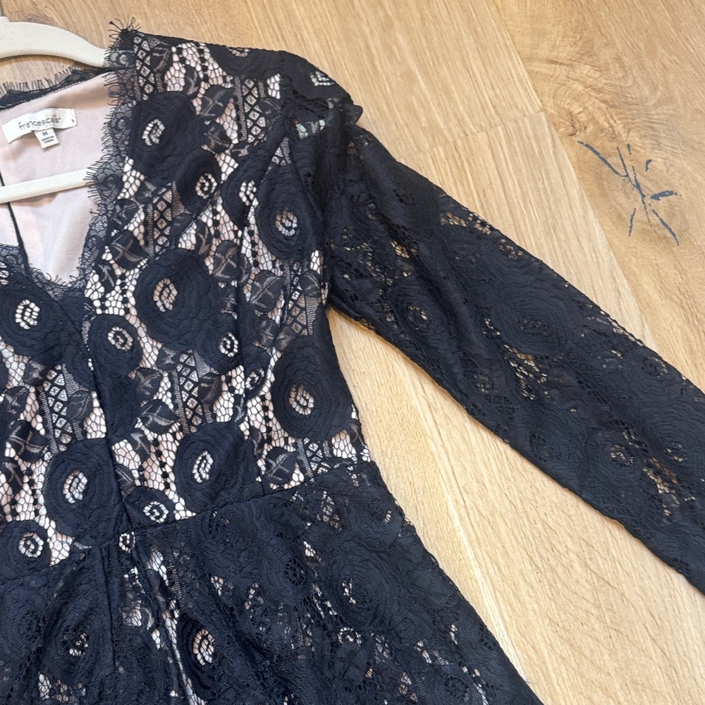 Francesca's Collections Black Lace Jumpsuit - Picture 5 of 9